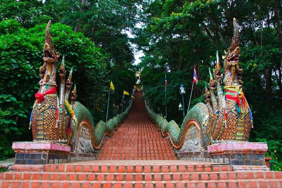 Doi Suthep Chiang Mai Thailand Stairs