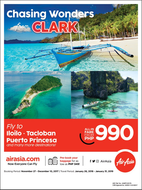 Fly to Palawan, Leyte and Iloilo via AirAsia Next Year for Only Php990!